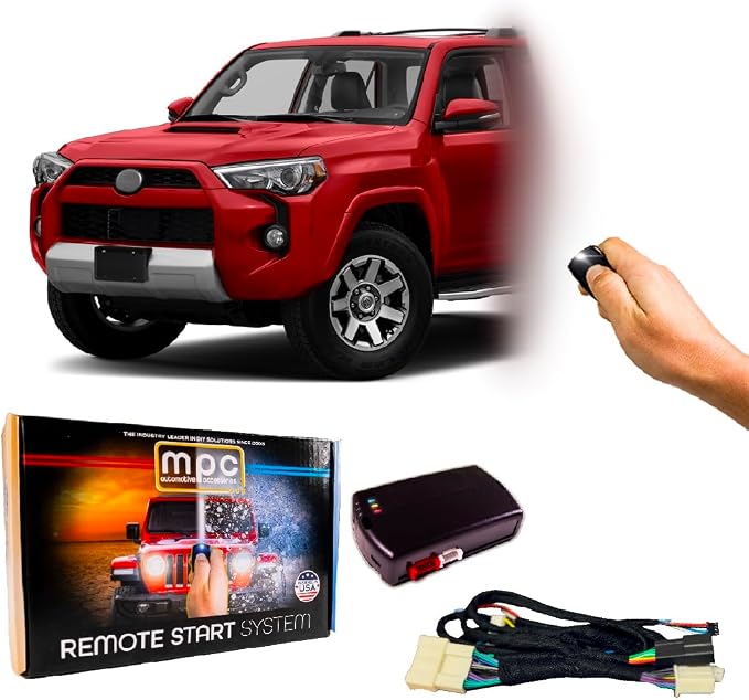 MPC Remote Start Kit Compatible with Toyota 4Runner 2010-2019 | Plug and Play | Push to Start Only | Lock 3X to Start | USA Tech Support