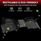 Floor Mats 2019-2026 for Chevy Silverado/GMC Sierra 1500, 2020-2026 2500HD 3500HD, Only Double Cab/Bench Seat (Only Fit with Rear Under-Seat Storage, But Not Fit 2nd Row Plastic Storage)