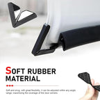 2 PCS Car Door Corner Protector Edge Guards, PVC Carbon Fiber Style Anti-scratch Guard, Waterproof Self-adhesive Protective Decoration, Universal for Most Vehicles (Black & 02)
