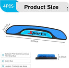 4 PCS Car Door Edge Guards, Luminous Anti-Collision Car Door Protector, Anti-Scratch Vehicle Side Door Edge Guard Trim, Universal for Most Cars, Sedans, Trucks, SUVs (Blue)
