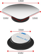 2 pcs Blind Spot Mirrors, HD Glass Convex 360° Wide Angle Side Rear View Mirror with ABS Housing for Cars SUV and Trucks