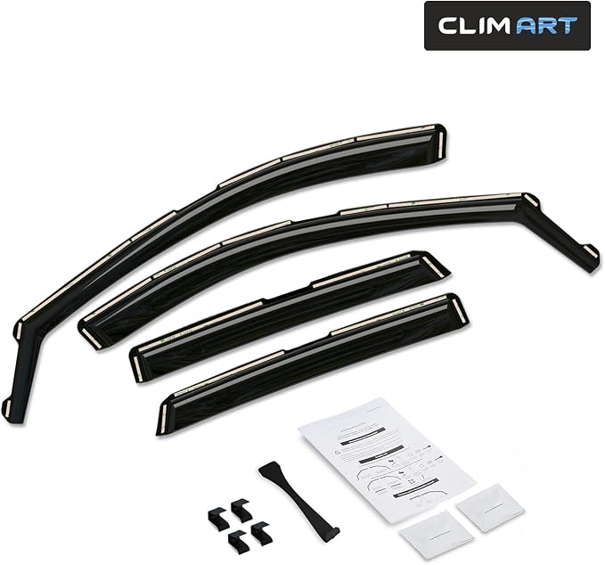in-Channel Incredibly Durable Rain Guards for Ford Escape 2020-2026, Original Window Deflectors, Vent Window Visors, Vent Deflector, 4 pcs. - 620146