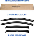 Window Visors Rain Guards Shield for 2013-2018 Nissan Altima, Out-Channel Window Vent Wind Deflectors Visors Shades for 13-18 Altima