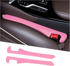 2PCS Car Seat Gap Filler,Flexible Seat Gap Organizer Between Seats for Tightly Filling Seat Gaps,Universal Car Side Seat Gap Filler Interior Car Accessories for Women & Men (Pink)