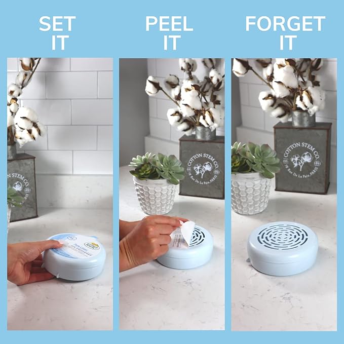 Odor Absorbing Solid Air Freshener, Pure Linen, 8-Ounce, Pack of 3
