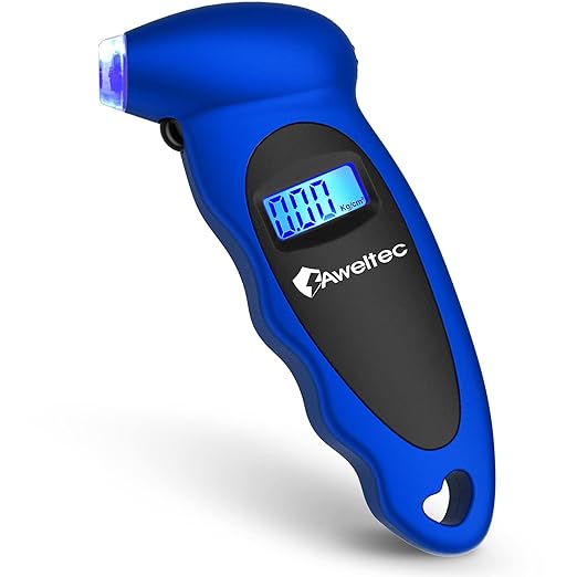Digital Tire Pressure Gauge,Accurate Cars Air Gauge 150 PSI,Blue | 0-150PSI Calibrated,Accurate in 0.1 Increments,4 Measurement Units,Backlight LCD&Nozzle Light,for Everyday Vehicles