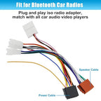 16Pin ISO Stereo Radio Wire Adapter for Toyota No JBL | Car Radio Wiring Harness SWC Connector Compatible with Toyota Camry RAV4 Corolla Yaris Land Cruiser Factory Stereo Plugs