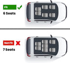 Floor Mats & Cargo Mats for KIA EV9 2026 2025 2024 (Only for 6-Seats,Not Fit Relaxation Chairs & 7-Seats),All Weather TPE Custom Fit Kia EV9 2024-2026 Full Set Car Accessories Floor Liners