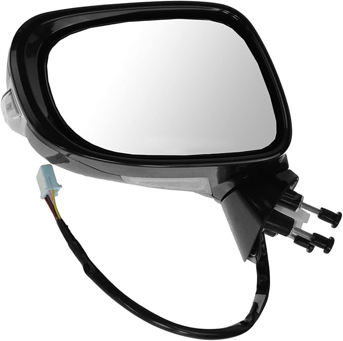 2 Piece Driver and Passenger Side Mirror Assembly Set Electric Adjustment Heated No Memory Black Compatible with 2010-2015 Lexus IS250 IS350 without Luxury Package LX1320114 LX1321114