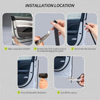 16.4FT(5M) Car Door Edge Guards, U-Shaped Rubber Door Protector, Black