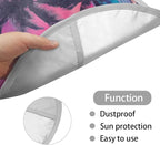 Car Steering Wheel Cover Sun Shade Aluminum Foil Auto Interior Protector Block UV Rays Cool in Summer, Vehicle Accessories Universal for Women Men, Palm Tree