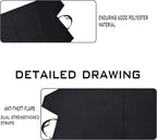 1 Pcs Black Windshield Cover for Ice Snow, Car Windshield Cover 75 Inches X42.25 Inches for Most Car, Suvs Car Snow Cover