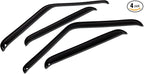 WV-801 Outside Mount Window Visor Deflector Rain Guard Dark Smoke 4-pc Set, Compatible with 2015-2016 Honda HR-V