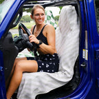 Athletic Running Towel, Full-Sized, Car Seat Cover - Performance Microfiber (Velocity Blitz Cream)
