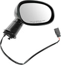 Passenger Side Mirror Assembly Electric Adjustment Non-Heated No Memory Black Compatible with 2008-2013 Dodge Challenger CH1321310