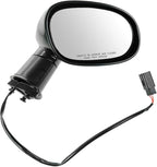 Passenger Side Mirror Assembly Electric Adjustment Non-Heated No Memory Black Compatible with 2008-2013 Dodge Challenger CH1321310