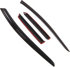 WD2-310 Dark Smoke 4 Pcs Set Window Visor (Outside Mount) Deflector Rain Guard Compatible with 2007-2011 Mazda CX-7