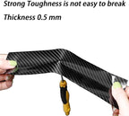 Car Door Edge Guards Door Sill Protector, 2.7In x 16.4Ft 5D Carbon Fiber Car Wrap Film, Vinyl Automotive Wrap Film Anti-Collision Fits for Most Car (Black)