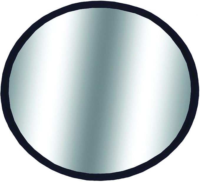 " 49102 2"" HotSpots Round Stick-On Convex Mirror", black