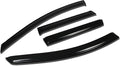 4Pcs Tape-On Window Visor Compatible with 2009 2010 2011 2012 2013 2014 Nissan Murano 2009-2014, Deflector Rain Guard, Acrylic Black