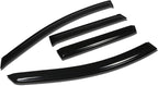 4Pcs Tape-On Window Visor Compatible with 2009 2010 2011 2012 2013 2014 Nissan Murano 2009-2014, Deflector Rain Guard, Acrylic Black