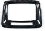Car ABS Front Roof Reading Light Lamp Trim Carbon Fiber Interior Decal for 2019-2025 Chevy Silverado | for 2019-2021 GMC Sierra 1500 2500 3500 HD Accessories