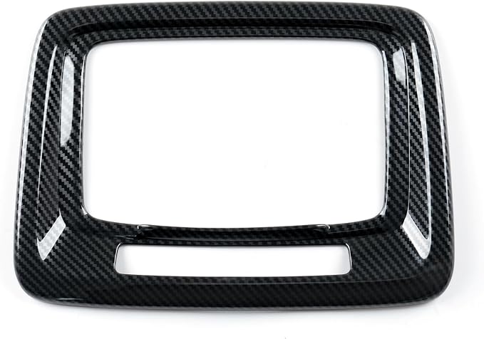 Car ABS Front Roof Reading Light Lamp Trim Carbon Fiber Interior Decal for 2019-2025 Chevy Silverado | for 2019-2021 GMC Sierra 1500 2500 3500 HD Accessories