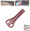 Car Seat Gap Filler, 2-Pack No-Drop Seat Side Gap Seam Filler Organizer with Phone Holder, Seat Gap Fillers for All Cars, Prevents Items from Falling, Easy to iInstall (Redness)