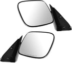 2 Piece Driver and Passenger Side Mirror Assembly Set Manual Adjustment No Heat No Memory Stainless Steel Compatible with 1988-1999 Chevy GMC C/K1500 1988-2000 C/K2500 C/K3500 1992-1999 Suburban