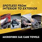 Grey Microfiber Cleaning Cloth 50 Pack, 12.5 x 12.5 inch Microfiber Towels for Cars, Ultra Absorbent Car Washing Cloth, Lint Free Streak Free Cleaning Rags for Car, Kitchen, and Window