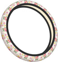 Floral Steering Wheel Cover, 15 Inch Universal Fit, Neoprene Anti-Slip & Breathable Car Protector, Durable Auto Interior Accessories for Women and Men