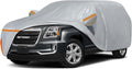 Car Cover for 2010-2026 GMC Terrain, Waterproof Custom-fit All Weather Sun Rain UV Dust Snow Protection Windproof Outdoor Indoor Terrain Full Car Cover with Door Zipper and Cotton Lining-Grey