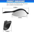 2PCS Blind Spot Mirror for Car, Frameless Adjustable Wide Angle Mirror with Rain Guard, Universal Side Rear View Mirrors, Stick-on Design, HD Glass Convex Mirrors for Cars, Trucks, SUVs (3R160)