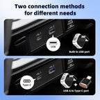 Wireless CarPlay Adapter for iPhone, Convert Wired to Wireless Apple CarPlay Adapter, Plug & Play, No Delay & Stable Control, Mini Size, USB & USB-C/Type-C for Cars 2016+ iOS10+, CarPlay Dongle Black