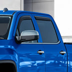 Goodyear Shatterproof in-Channel Window Deflectors for GMC Sierra 2014-2018 Crew Cab, Rain Guards, Window Visors for Cars, Vent Deflector, Car Accessories, 4 pcs - GY009002