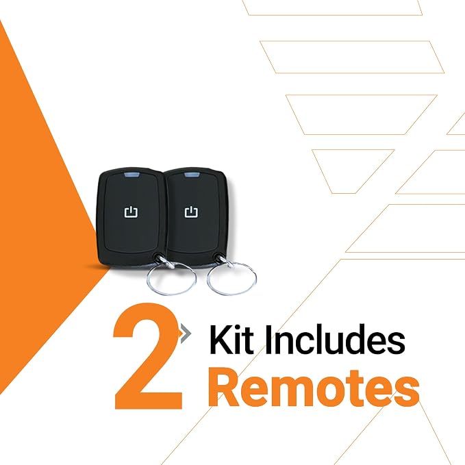 Range Extension Kit (2,000 ft) for Remote Starter, 1 Button, 1 Way | Includes 2 Remotes, Antenna and Antenna Cable