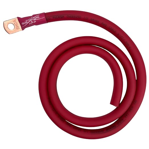 Sky High Car Audio 1/0 CCA Big 3 - Red/Black