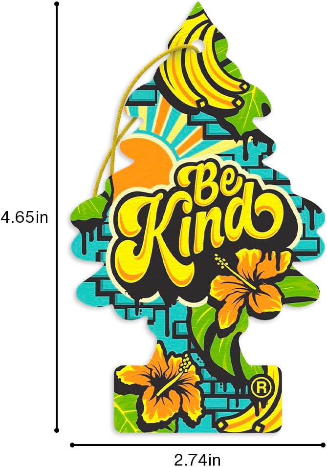 Car Air Freshener | Hanging Tree Provides Long Lasting Scent for Auto and Home | 24 Air Fresheners |Be Kind