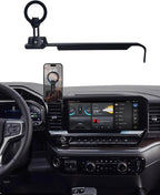 PZK Car Phone Holder for 2022-2026 Chevy Silverado/GMC Sierra 13.4'' Screen | Compatible with MagSafe Chevy Magnetic Car Phone Mount with 360° Rotating Extension Rod Hands-Free Phone Cradles Stand