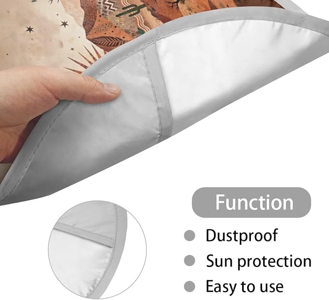Cactus Steering Wheel Sunshade Cover Anti Slip Car Interior Accessories for Sun Heat Desert Car Interior Sunshade Easy Installation Universal Steering Wheel Shield