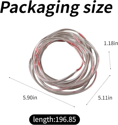 16.3ft Car Door Edge Protectors, Door Edge Guard, U-Shaped Rubber Edge Trim Car Door Protector,Suitable for Most Cars, Trucks, Suvs（Transparent 16.3ft)