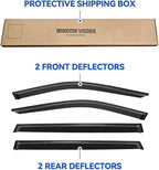 Window Visors Rain Guards for 2020-2026 Toyota Highlander, Out-Channel Window Vent Wind Deflectors Visors Shades for 20 21 22 23 24 25 Highlander