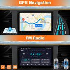 4Core 64GB ROM Car Radio Stereo for Chevy Silverado Tahoe GMC Sierra Yukon 2007-2013, 8 Inch IPS Touch Screen with CarPlay Android Auto Bluetooth GPS Navigation Backup Camera