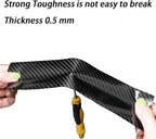 Car Door Edge Guards Door Sill Protector, 2.7In x 33Ft 5D Carbon Fiber Car Wrap Film, Vinyl Automotive Wrap Film Anti-Collision Fits for Most Vehicles (Black)