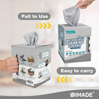 Microfiber Cleaning Cloth, 100 Sheets Microfiber Towels for Cars Commercial Grade Washcloths Lint-Free Bulk Shop Towel Cleaning Rags for Household Restaurant Garage Housekeeping, 11"x 9", Grey