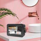 Clear Makeup Bag, Black Travel Makeup Pouch Toiletry Bag for Women Waterproof Small Cosmetic Bag Case Small Make Up Bag with Zipper Car Organizer Car Essentials for Women Men