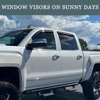 Window Visors fit 08-16 Chrysler Town & Country, 08-20 Dodge Grand Caravan | Rain Guards, Window Deflectors, Vent Visor, Sun Shades, Window Shields, Dark Smoke, Car Accessories