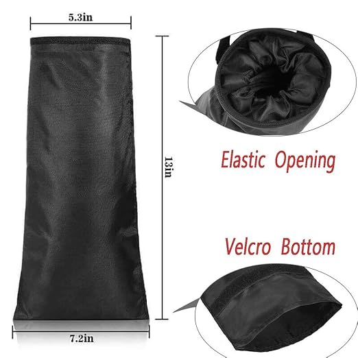 Universal Car Garbage Bag Back Seat Headrest Litter Trash Garbage Can (Black)