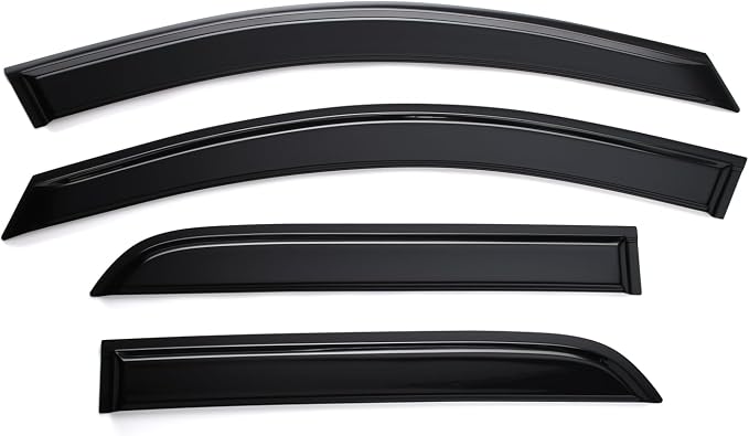 Tape-on Sun/Rain Guard Side Window Visor Deflectors Rain Guards for GMC Acadia 2007-2016 for GMC Acadia Limited 2017 for Saturn Outlook 2007-2010，Window deflectors