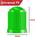 (30 Pack) Tire Stem Valve Caps, with O Rubber Ring, Universal Stem Covers for Cars, SUVs, Bike and Bicycle, Trucks, Motorcycles, Airtight Seal Heavy Duty (Green (30 Pack))